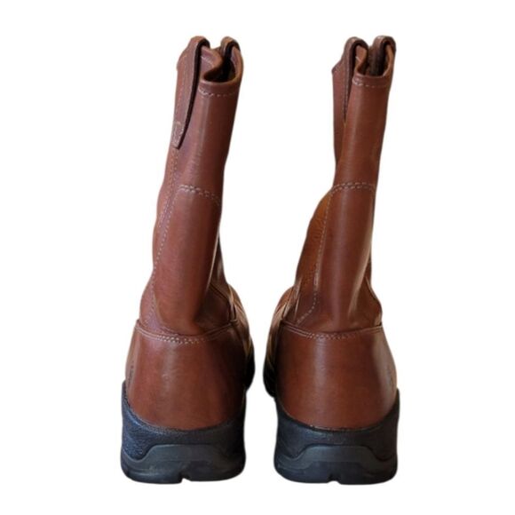 Wolverine Tan Leather Steel Toe Pull-on Work Boots Size 8 main image 5